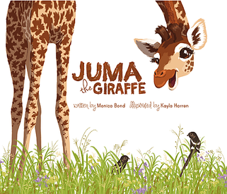 Picture of Juma The Giraffe Children's Book Cover, Wild Nature Institute