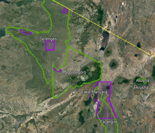 Our study areas in Northern Tanzania